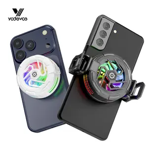 Yodevoe is a portable phone cooler featuring 15W fast cooling and AI intelligent cooling, capable of rapidly reducing phone temperature within 15 seconds. It also offers 100 adjustable cooling modes and three-color ambient lighting effects.