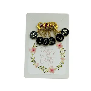 Small Lobster Clasp Letter Stitch Markers