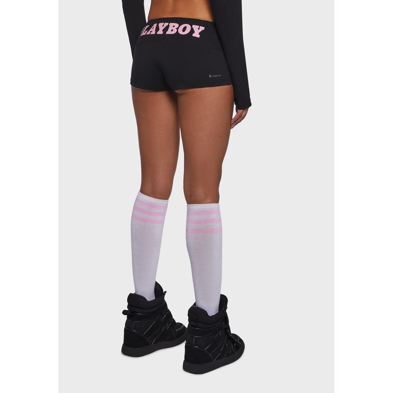 Playboy Mini Shorts - Black