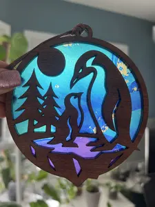 Penguins Suncatcher for Sunny Window