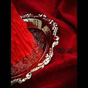 Silver Reverie Gothic Candle Plate - Home Decor Iron Ornaments, Goth Punk Gift, Vampire gift