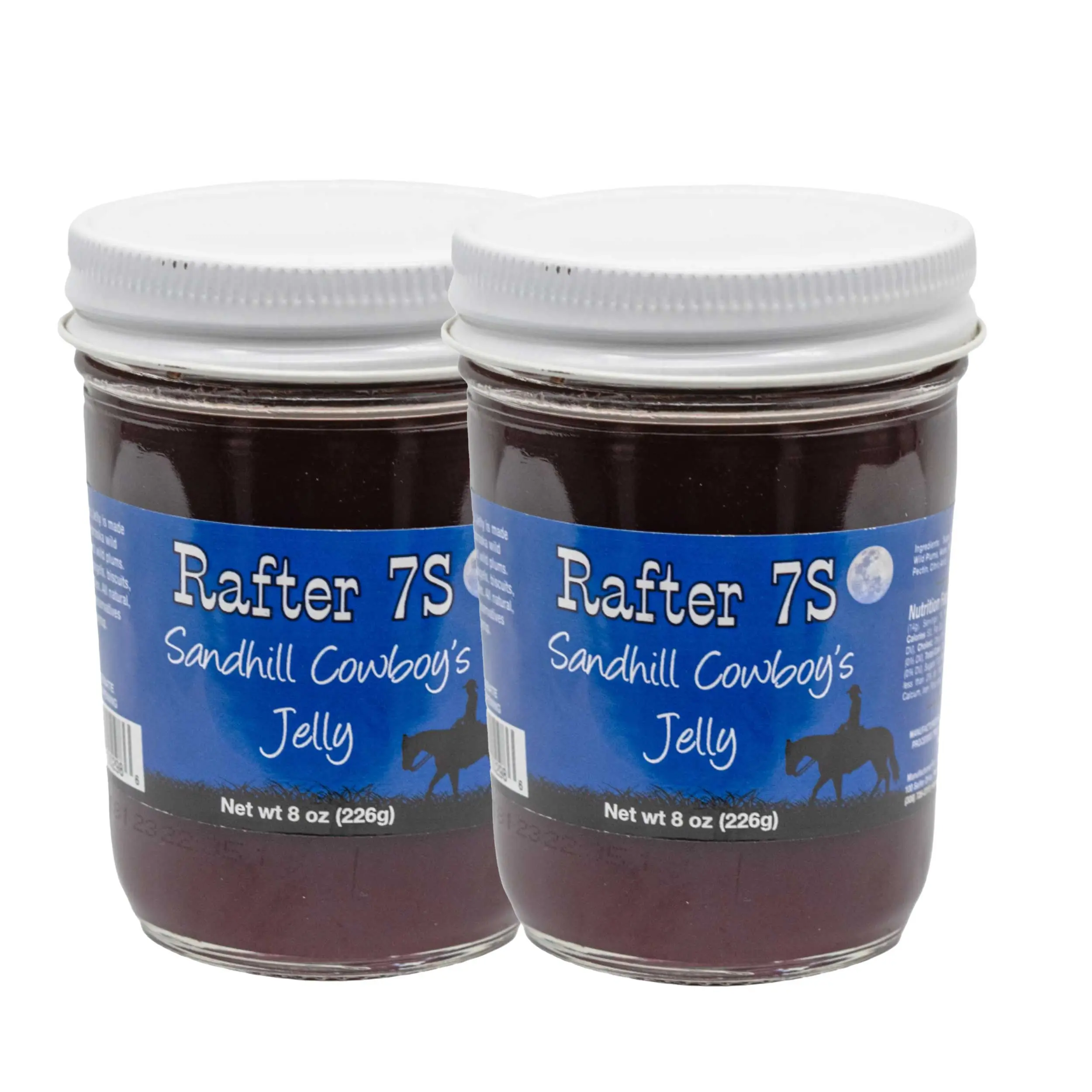 Sandhill Cowboy's Wild Plum and Chokecherry Jelly | Pack of 2 | 8 oz |  Rafter 7S