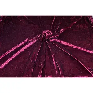 Crushed Velvet Velour Stretchy Fabric