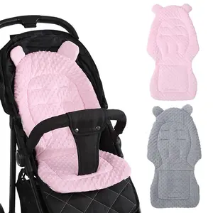 Baby Stroller Seat Cushion Cotton Infant Double-sided Seat Pad Thick Warm Universal Child Cart Mattress Mat Stroller Accessories
