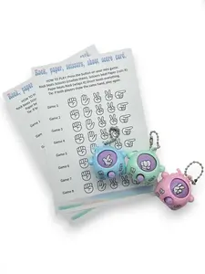 1pc Rock Paper Scissors Shooting Novelty Toy, Fun Game toy, Comes with Game Cards, Game Party Gift Bag, Christmas Gift, Secret Santa Bulk, Kindergarten Gift, Happy Little Gift for Kids