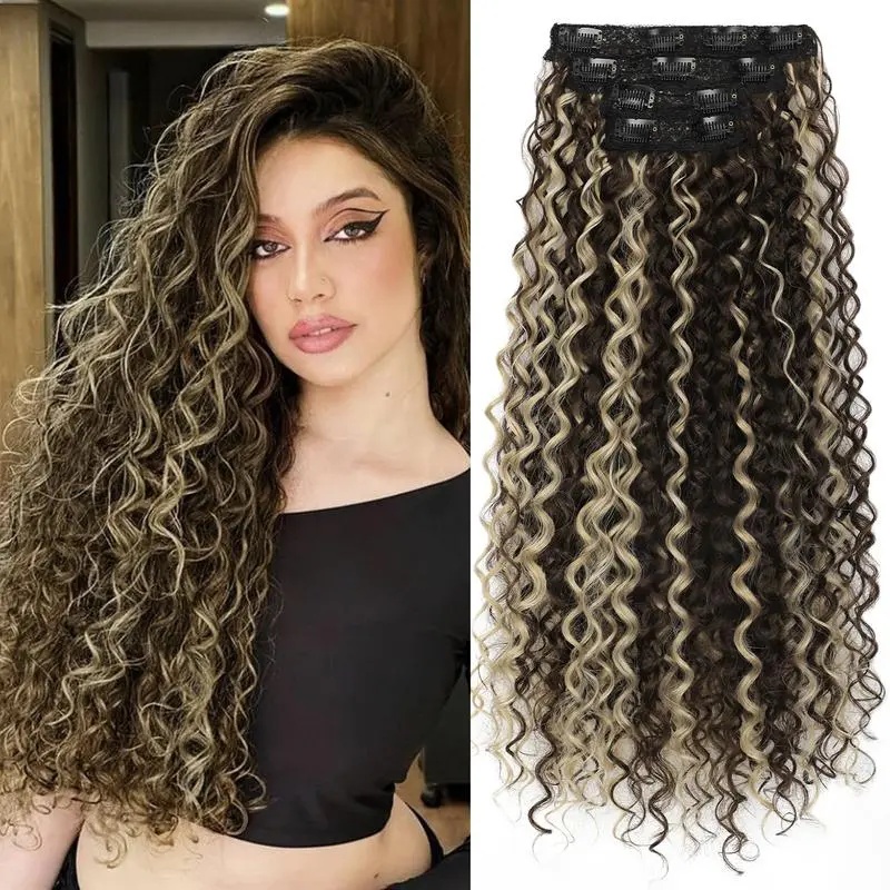 Brown with Blonde Highlights