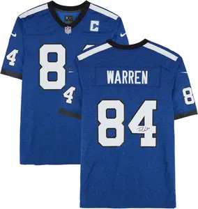 Tyler Warren Indianapolis Colts Autographed Nike Blue and Black Alternate Game Jersey - Fanatics Authentic Certified