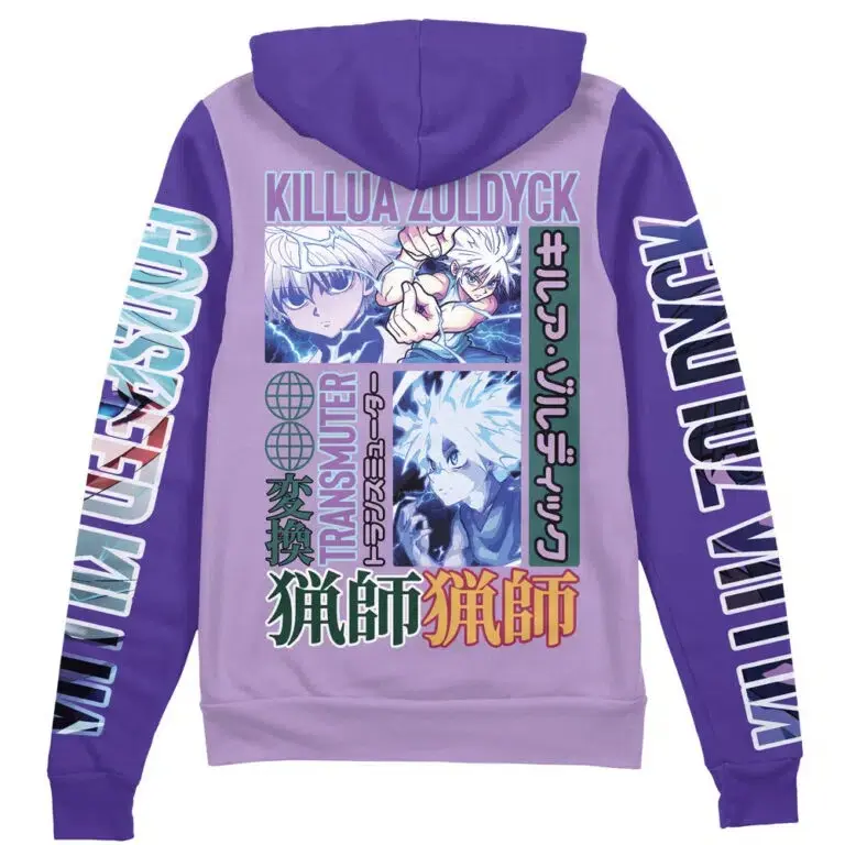 [FREESHIP] Trending Killua Zoldyck Hunter x Hunter Streetwear Zip Hoodie Jacket, Anime fan zip up hoodie, Perfect for Fall & Winter with Fitted Design, Soft Comfortable Sweatshirt #anime  #hoodie #menwear #Sweatshirt