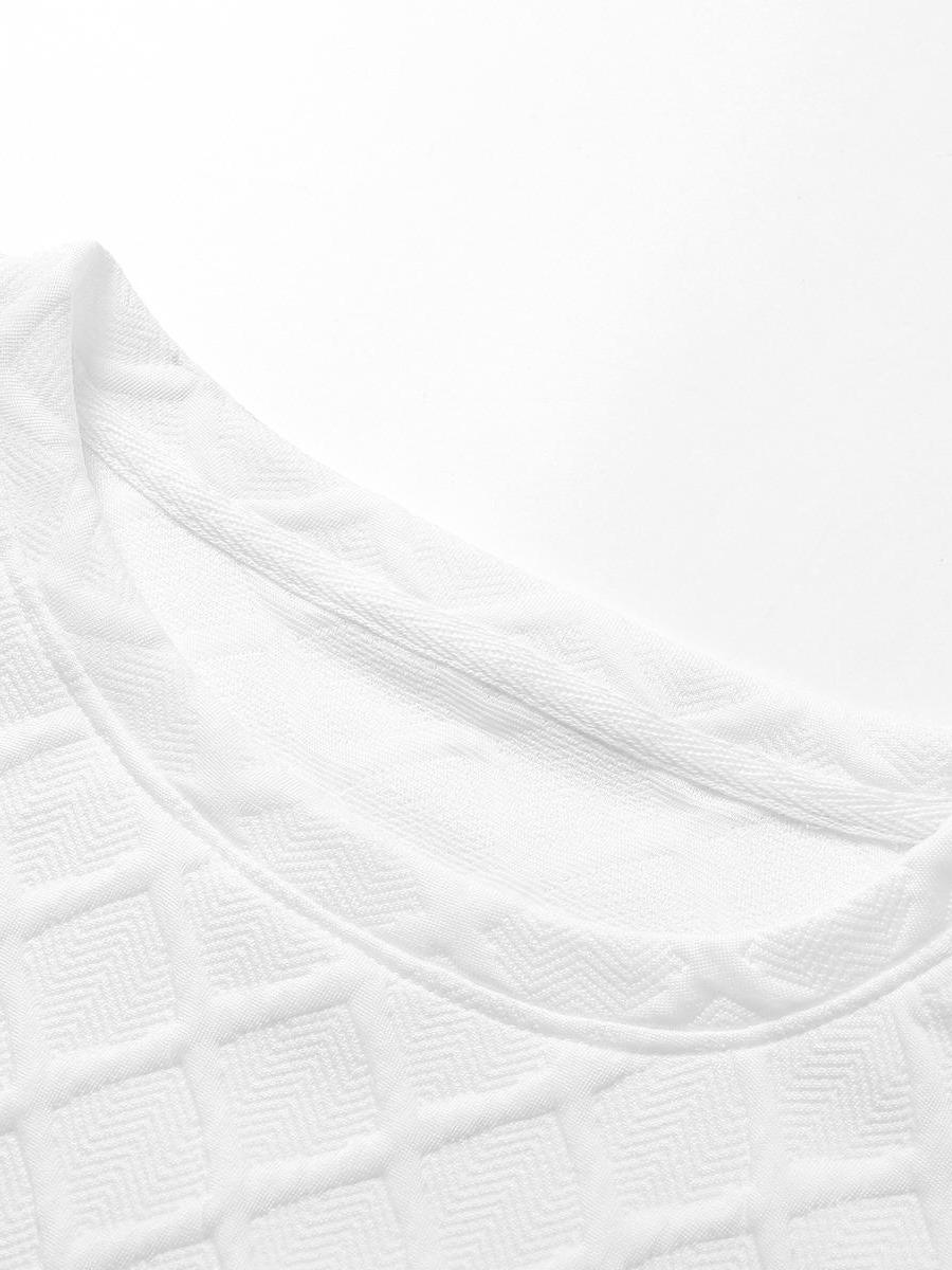 Tropical Getaway Mens Textured Diamond Weave Loungewear Set Loose Fit Lightweight Fashion Outfit for Resort Wear and Street Style