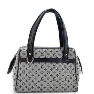 Pre-owned Louis Vuitton Fabric Shoulder Bags Josephine Handbag Mini Lin PM by Rebag