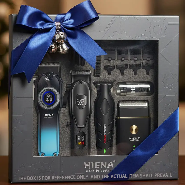 Electric hair clipper and shaving set, hair clipper set, 1 set of rechargeable hair clipper and electric shaver with accessories, rechargeable hair clipper cordless hair clipper, are excellent gifts for fathers, husbands, and boyfriends styling tool
