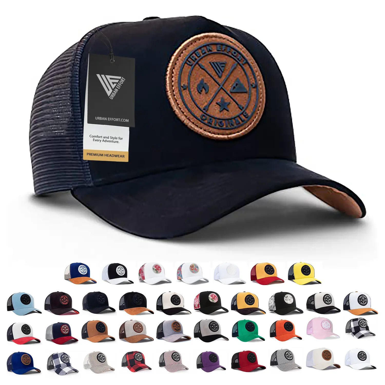 Urban Effort  Trucker Hat For Men and Women with Snapback Closure for Outdoor Safe Package Delivery