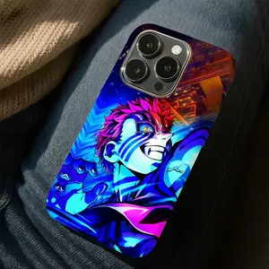 Akaza x Koyuki Phone Case for Demon Slayer Fans - Shock Absorbing TPU Plastics Phone Cases 17 16 15 14 13 12 pro max & Raised Edges for Extra Protection - Stylish Otaku Gift for Anime Lovers