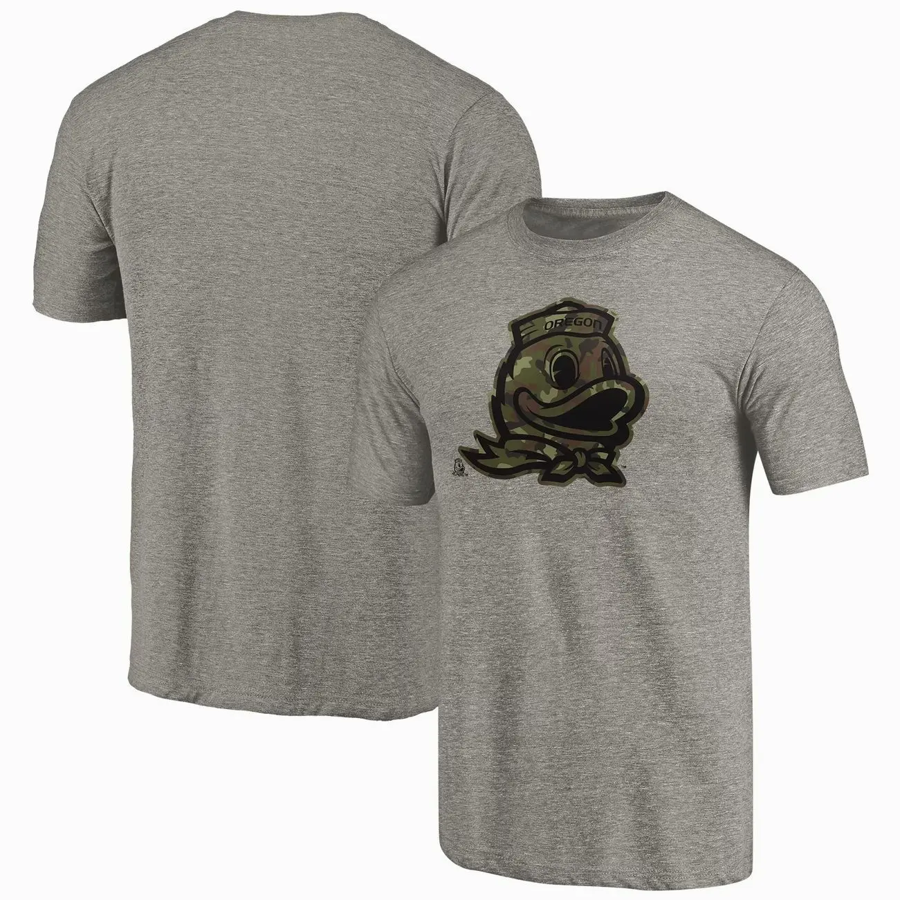 Oregon Ducks Prestige Tri-Blend T-Shirt - Gray Vintage Graphic T-Shirt, Oversized Streetwear Tee, Premium Cotton Short Sleeve Top, Retro Y2K Casual Unisex Shirt for Men & Women