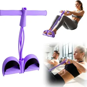 Pedal Resistance Bands with Handles, New Multifunction Elastic Yoga Resistance Band, Natural Rubber Foot Pedal Resistance Bands, Stretching Workout Fitness Bands for Abdomen, Waist, Arm, Leg, Workout Equipment