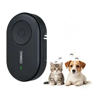 Ultrasonic Pest Repeller for Cats Dogs Outdoor Use Repel Fleas Ticks Parasites Mosquitoes Puppy Protection Device