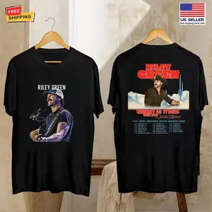 2 Sided Riley Green Tour 2026 Cowboy As It Gets T-shirt, Country Music Merch Fan Gift