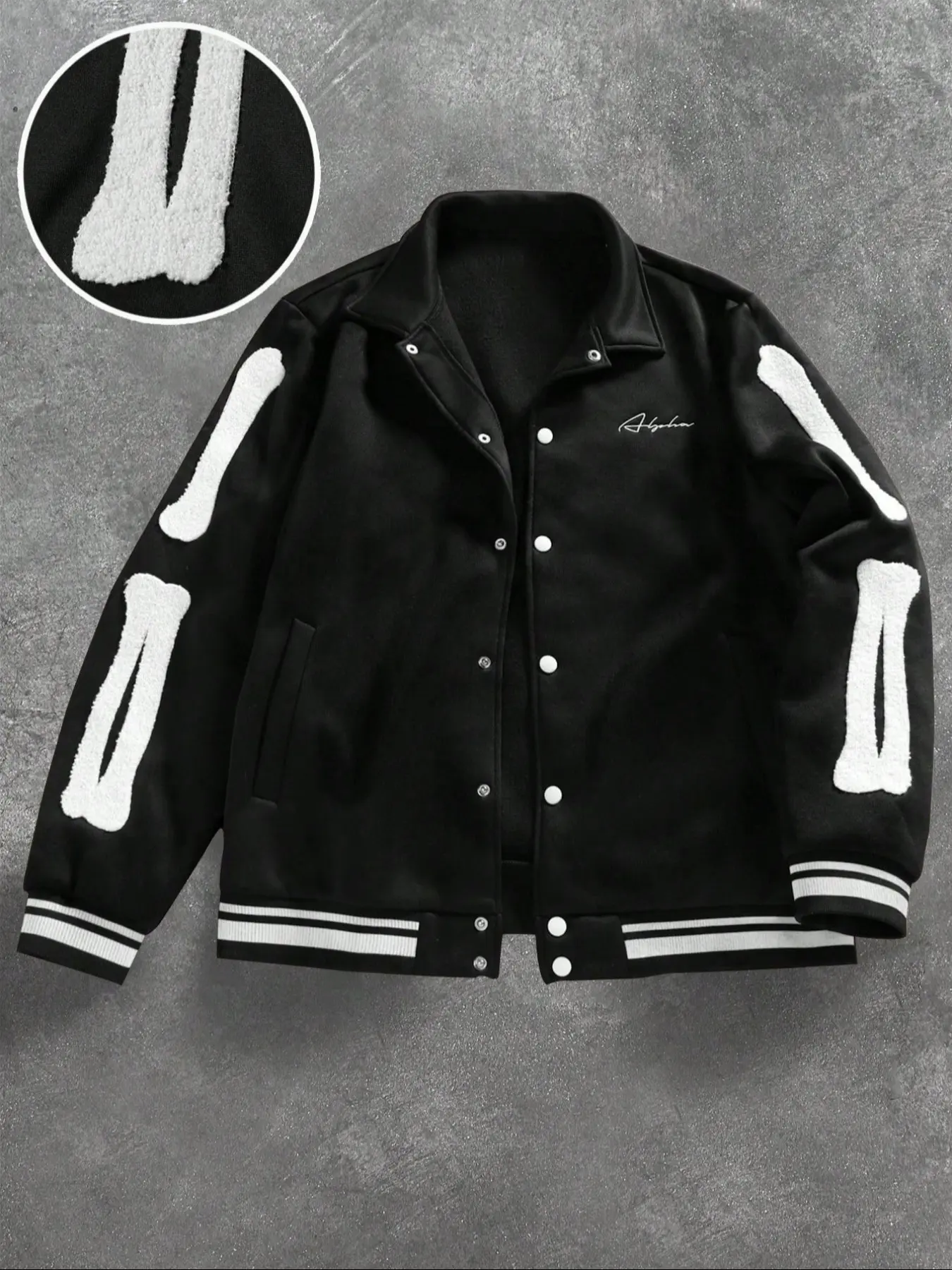 Mens Varsity Jacket Baseball Bomber Jacket Embroidered Long Sleeve Loose Knit Vintage Casual Streetwear Street Fashion Outerwear Jackets Coats with Patchwork Hipster Utility Fleece Tops Casual Trendy Coat Casual Fashionable Jacket
