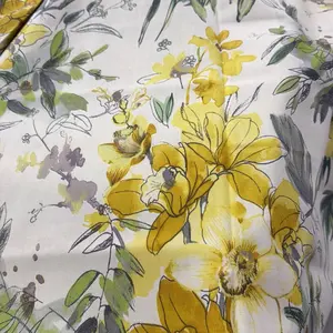 Water daffodil fabric- Sold by the yard