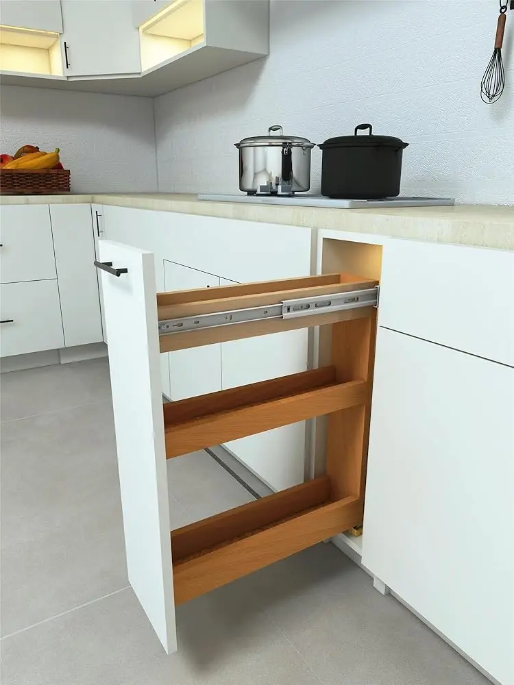 Elysian 5-Inch Pull Out Slim Kitchen Storage Cabinet Spice Rack Organizer