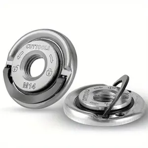 M14 Thread Angle Grinder Self-Locking Pressing Plate Angle Grinder Quick Release Flange Nut Power Chuck Tools，