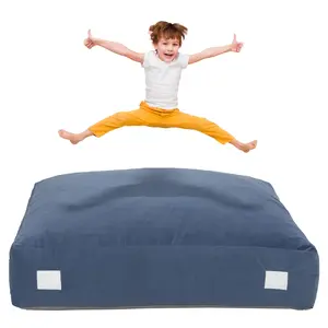 Upgraded Crash Pad for Kids Sensory with Handle,Soft Foam Blocks - Crash Pads for Autistic Children Indoor Jump Climb, Kids Autism Sensory Crash Mat with Anti-Slip Washable Cover