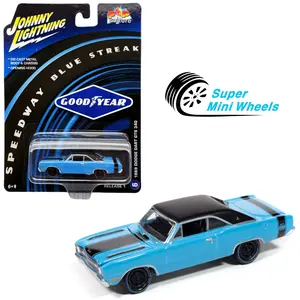 Johnny Lightning 1:64 1969 Dodge Dart GTS 340 (Blue) Good Year - Pop Culture