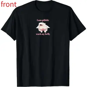 I Am Pibble Wash My Belly Funny Dog Brainrot T-Shirt