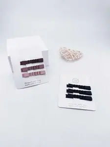 1 Pack of 12 Hair Clips, 5.5cm Braided Straight Clip, Simple Solid Color, Fragile Hair Organization, Daily Use Accessory