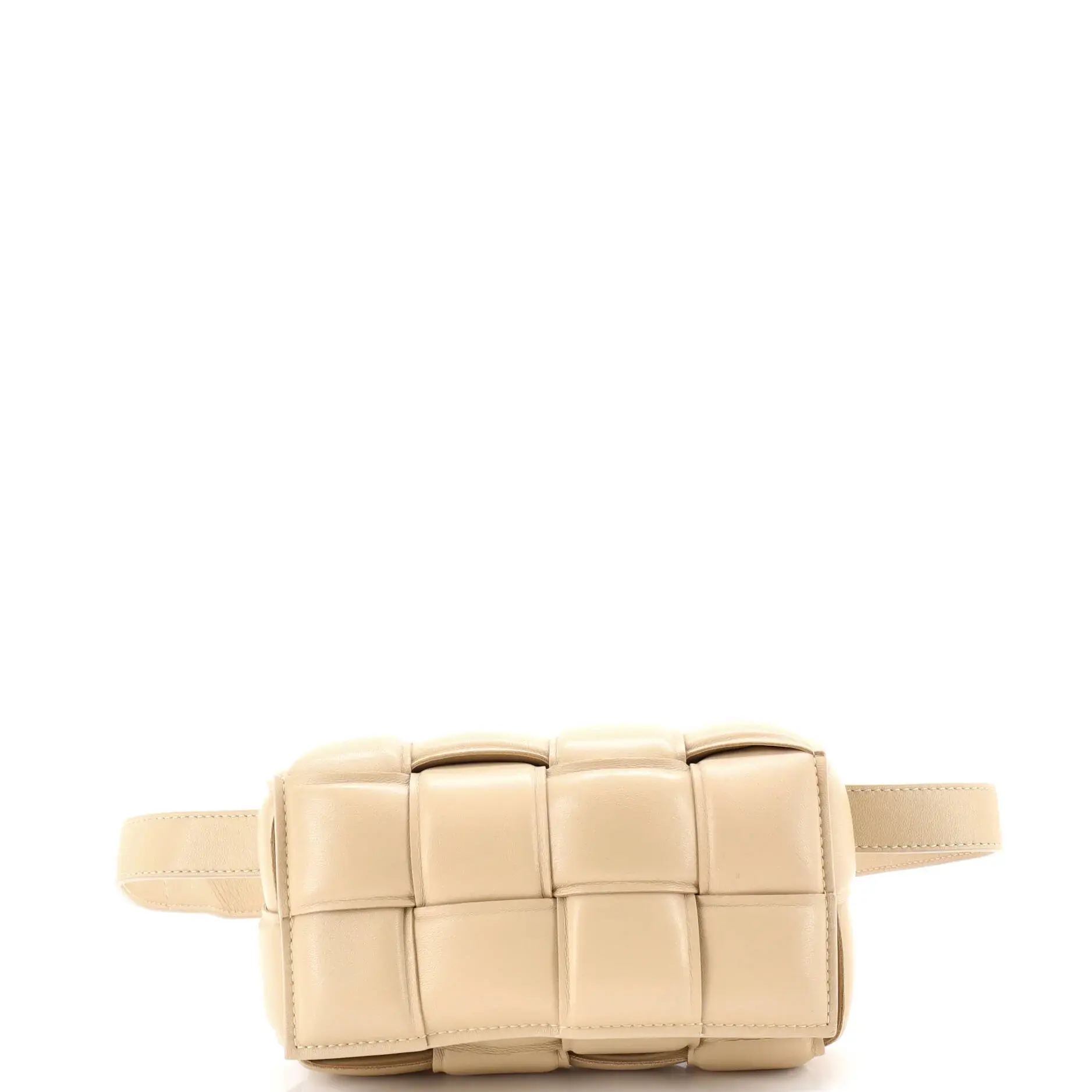 Pre-owned BOTTEGA VENETA material Belt Bags Cassette Belt Bag Padded Intrecciato Leather by Rebag