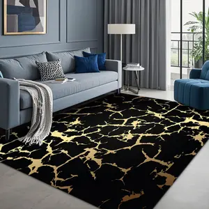 Cracked Pattern Floor Mat, 1 Count Non-slip Washable Floor Carpet, Decorative Area Rug for Home Living Room Bedroom Hotel