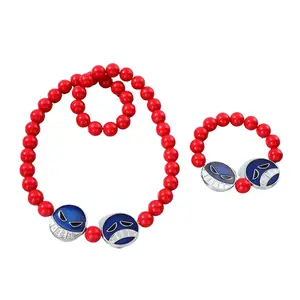 One Piece Ace Necklace & Crying Face Keychain Anime Merchandise Gift for Fans Unisex White Beard Pirates Logo