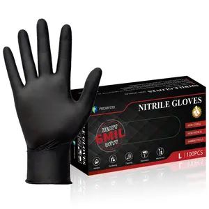 PROMEDIX P Nitrile Disposable Gloves,6mil-100 Count,Gloves Disposable Latex Free,Powder Free for Cooking,Household,Food safe