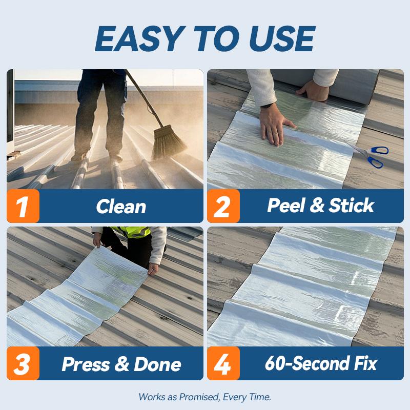 Professional 19.6IN*16.4FT All-Purpose Waterproof Tape for Roof Repairs Siding Boat Hulls Concrete Foundations & More Heavy-Duty Flexible Sealant Provides Superior Leak Protection on Various Surfaces All-Season Durability for Home Commercial Use