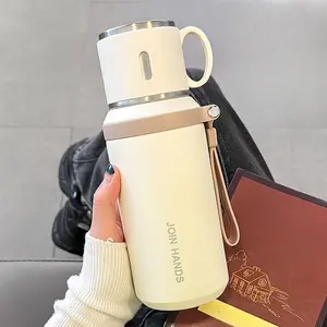 600ML 316 Stainless Steel Insulated Tumbler, Vacuum Flask with Lid and Cup, Dual Layer Insulation, Portable, Thermal Bottle, Drinkware, Insulated Tumbler Mug, Ideal for Travel and Office