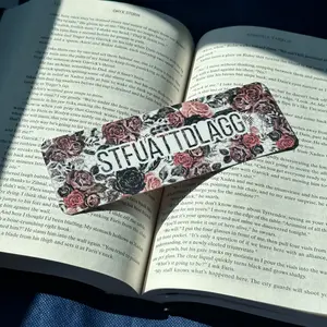 STFUATTDLAGG Bookmark Dark Romance Page Marker | Spicy Bookish Gift | Gothic Floral Aesthetic | Laminated for Readers & Book Clubs