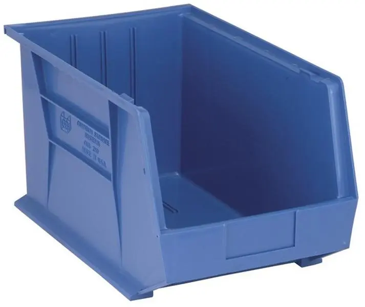 Quantum Storage QUS260BL Ultra Stack & Hang Storage Box, Blue Home Organiser - 18x11x10 in., Boxes