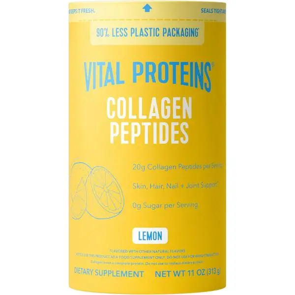 Vital Proteins Collagen Peptides Powder, Collagen Supplements, Hair & Skin Health, 14 Servings, Lemon