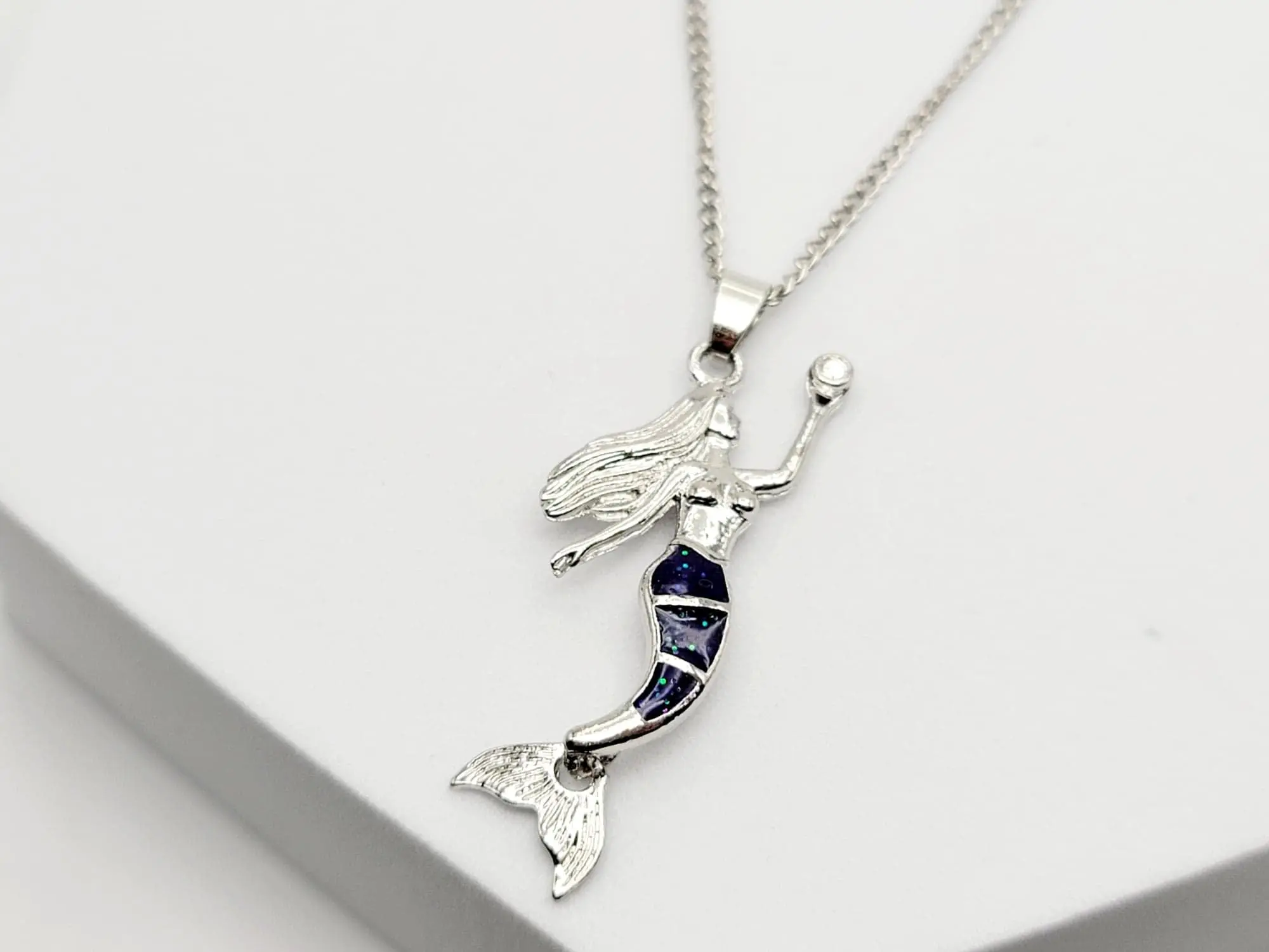 Mermaid Necklace - Mermaid Gifts - Mermaid Pendant - Mermaid Charm Necklace