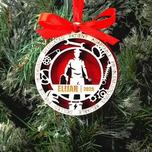 Personalized Mechanic Christmas Ornament – Gift for Male Mechanic or Auto Technician, Car Enthusiast