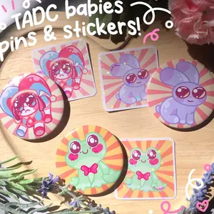 The Amazing Digital Circus(TADC) Pin Buttons! Pomni, Jax, Ribbit