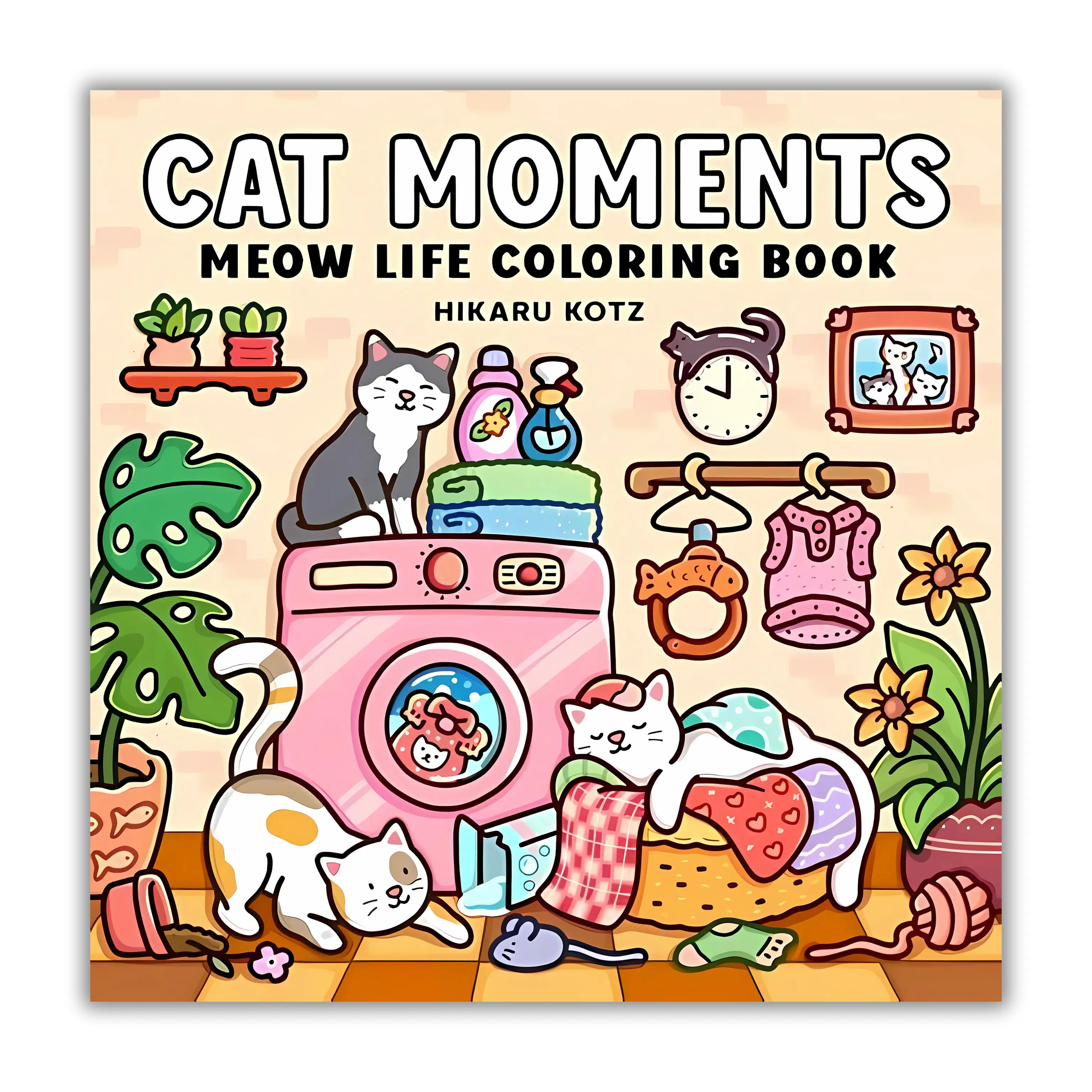 Adult Coloring Book - Cat Moments: Meow Life Book with Illustrations, Mischievous Adventures, Sweetest Snooze Sessions, Whimsical Designs, Unique Gift for Literature & Art Enthusiasts
