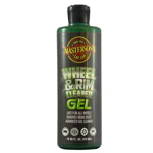 MASTERSON'S CAR CARE -WHEEL & RIM CLEANER GEL (16 oz) - MCC_107_16 - Removes Heavy Brake Dust Instantly - Sprayable Gel Formula Clings Surfaces - Safe On Chrome and Clear Coat Finishes