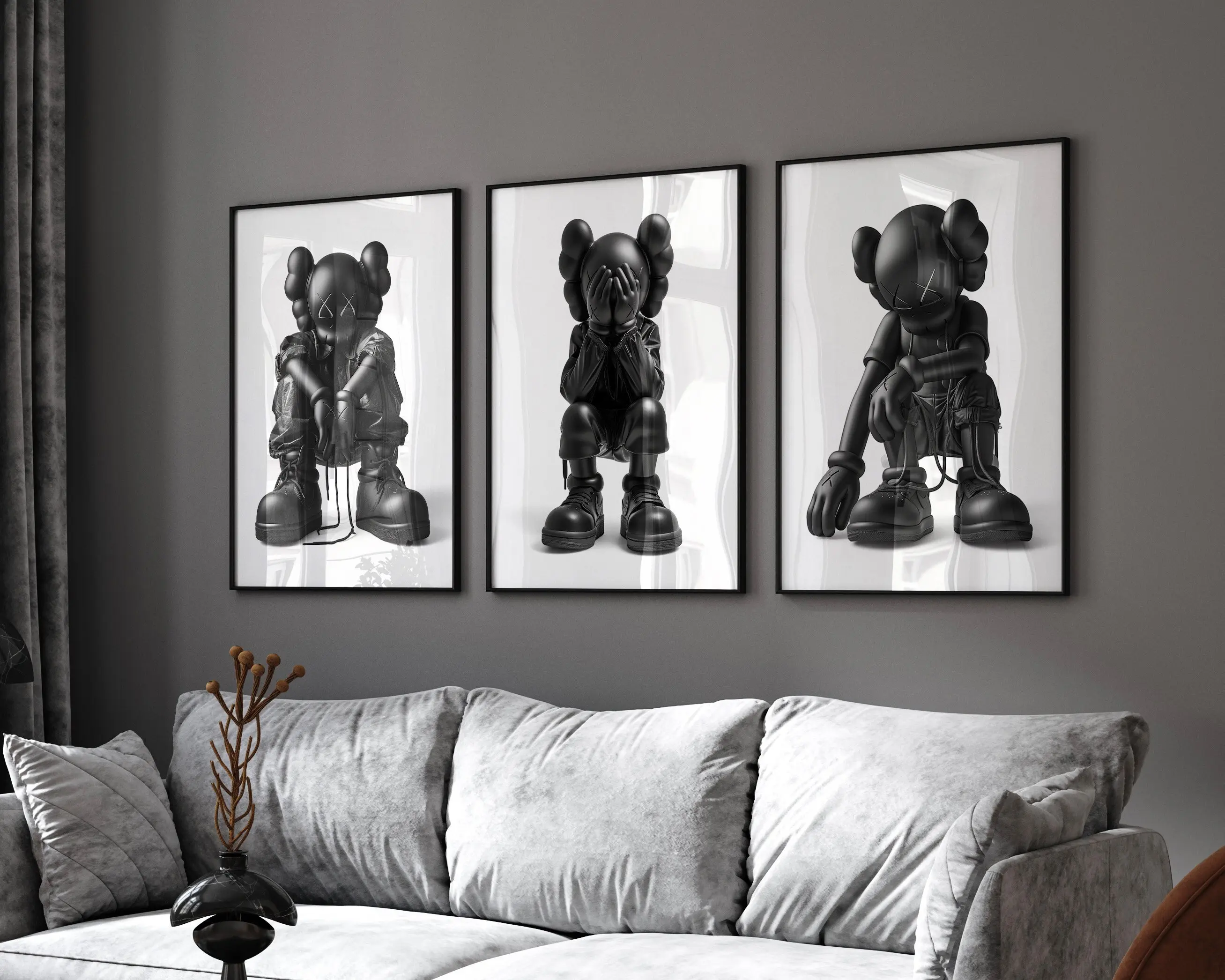 Kaws Poster, Printables Minimalist Hypebeast Kaws Figure Poster, Kaws Poster Print, Kaws Wall Art, Graffiti Kaws, Unframed Wall Poster Decor