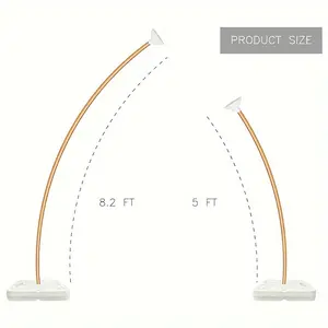 New Deluxe Golden Curved Balloon Stands Kit 2.5M & 1.5M - DIY Elegant Decor for Weddings Showers & Parties Plastic