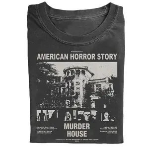 American Horror Story Graphic T-Shirt, Vintage TV Series Tee, Retro Murder House Shirt, Halloween Shirts, gift for her, him, Womenswear Top