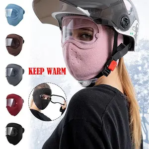 Women's Windproof Fleece Ski Mask with Visor Elastic Fit Neck Warmer Balaclava Multi-Color Choices Ideal for Snowboarding Ice Skating & All Winter Outdoor Activities