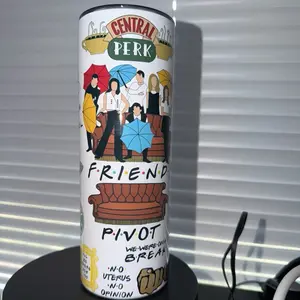 Friends Tumbler - Central Perk Design, Drinkware Bottle for Fans, Perfect for Daily Use, Iconic TV Show Merchandise