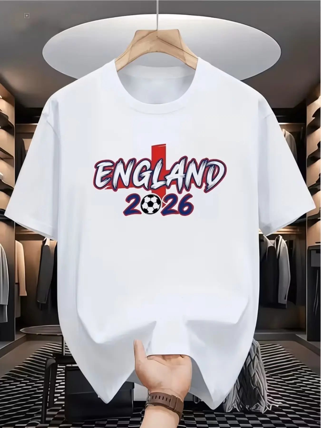 2026 Fan Exclusive Print Men's Casual T-Shirt, Fashionable and Versatile, Long Sleeve Slim Fit H-Type Design, All-Season Wear