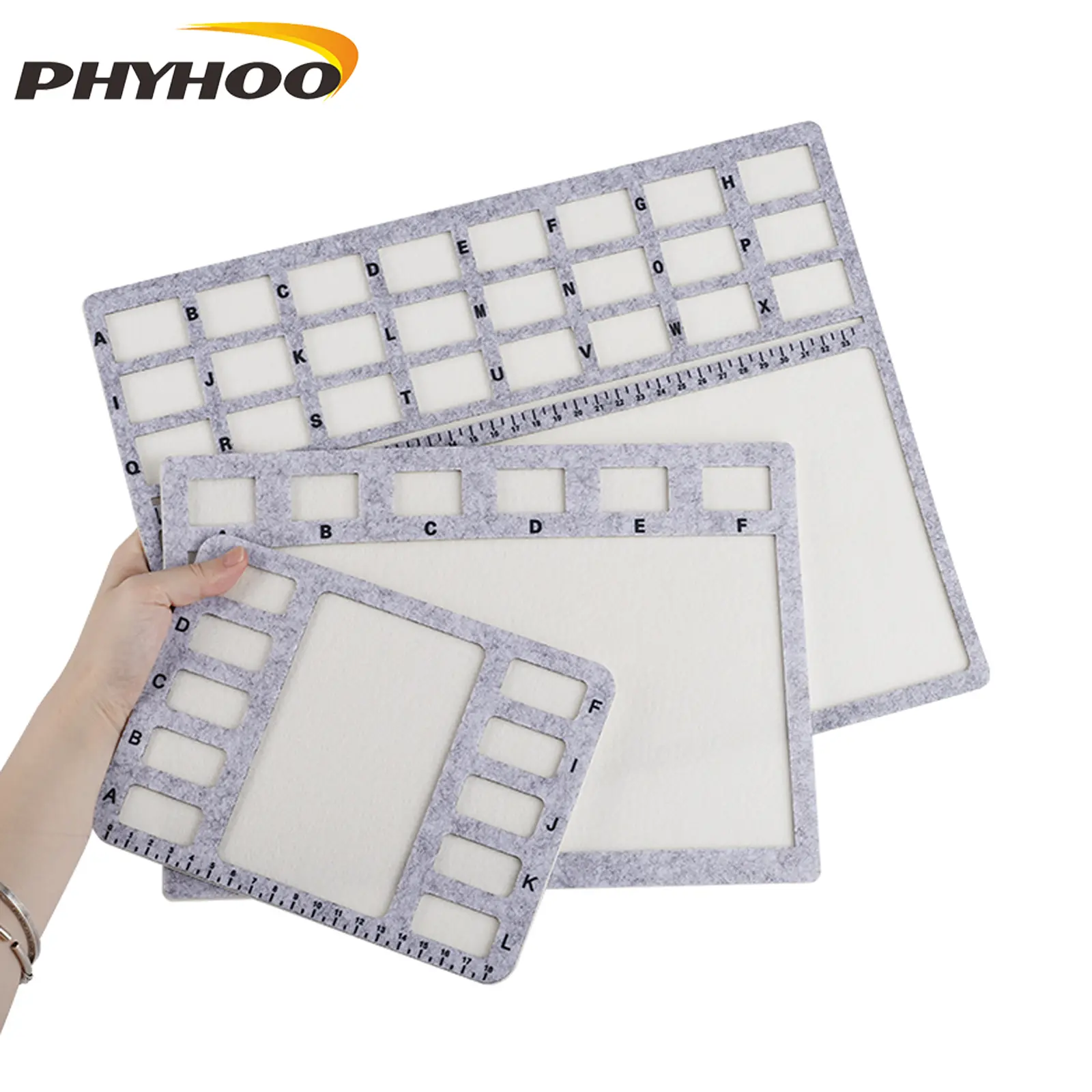 DIY Jewelry Making 3-Piece Plant Velvet Beading Mat Set - Large, Medium, Small Sizes, Jewelry Making Accessories for Beading Projects